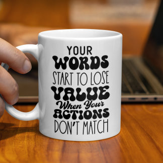 Taza De Café Tus palabras regalo de los amantes del café motiva