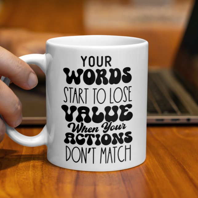 Taza De Café Tus palabras regalo de los amantes del café motiva (Subido por el creador)
