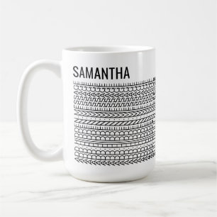 Taza De Café Tus Propias Palabras y Nombre Mensaje Oculto Perso