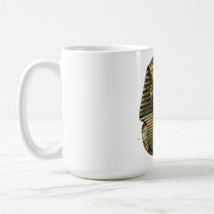 Taza De Café Tutankamón Faraón Dorado