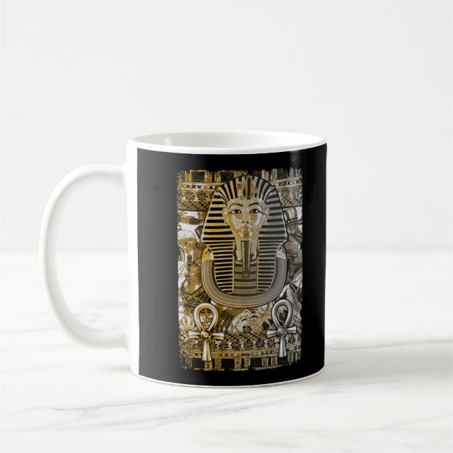Taza De Café Tutankhamun Antiguo Egipto Faroah Rey Tut Ankh (Izquierda)