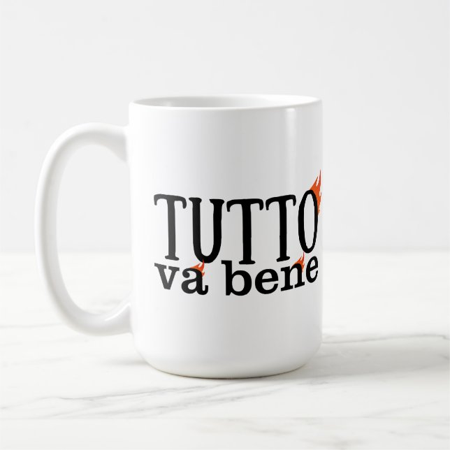 Taza De Café Tutto Va Bene (un fuoco) (Izquierda)