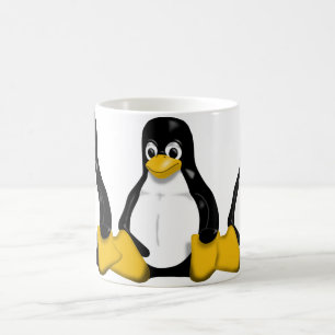 Taza De Café Tux que repite el modelo