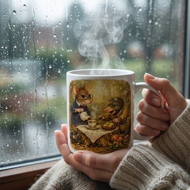 Taza De Café Tux & Twitch Woodland Tea Time (Subido por el creador)