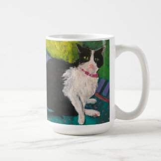 Taza De Café Tuxedo Cat 15 oz Mug
