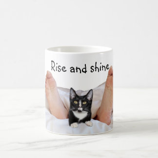 Taza De Café Tuxedo gatito con dueño