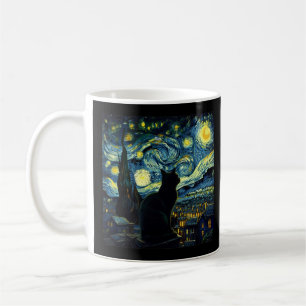 Taza De Café Tuxedo gato estrellado noche Tuxedo dueño de gato