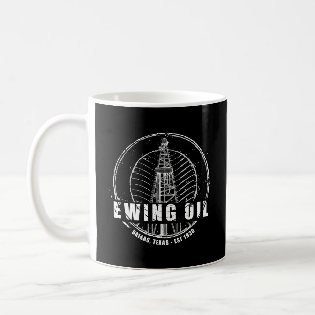 Taza De Café Tv De La Dallas Ewing Oil Company 80 (Izquierda)