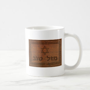 Taza De Café Tv de Mazel de madera tallada