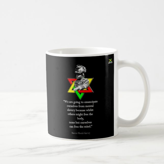 Taza De Café Tweaks Clothing - Marcus Mosiah Garvey Quote - Jam (Derecha)
