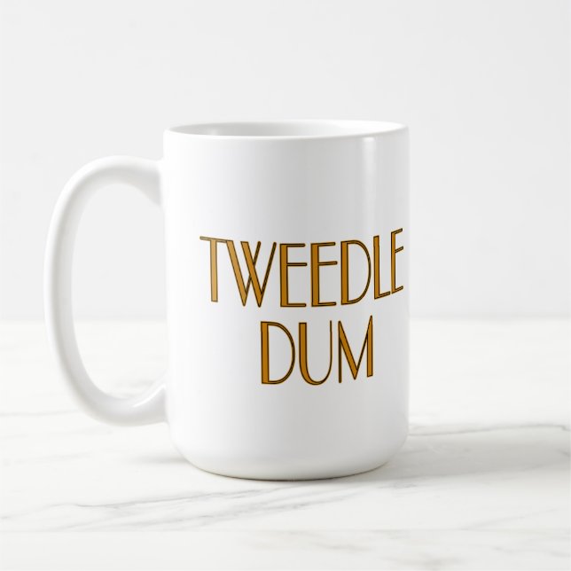 Taza De Café Tweedle Dee y Tweedle Dum (Izquierda)