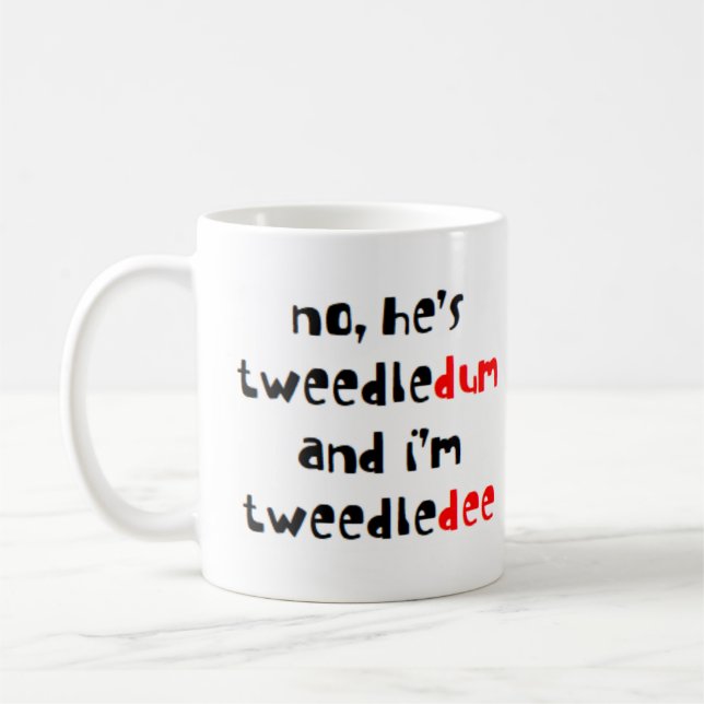 Taza De Café tweedledee y tweedledum (Izquierda)
