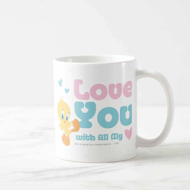 Taza De Café TWEETY™ "Te amo con todo mi corazón" (Derecha)
