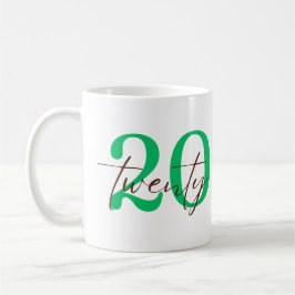Taza De Café Twentieth 20 Year Anniversary Personalization