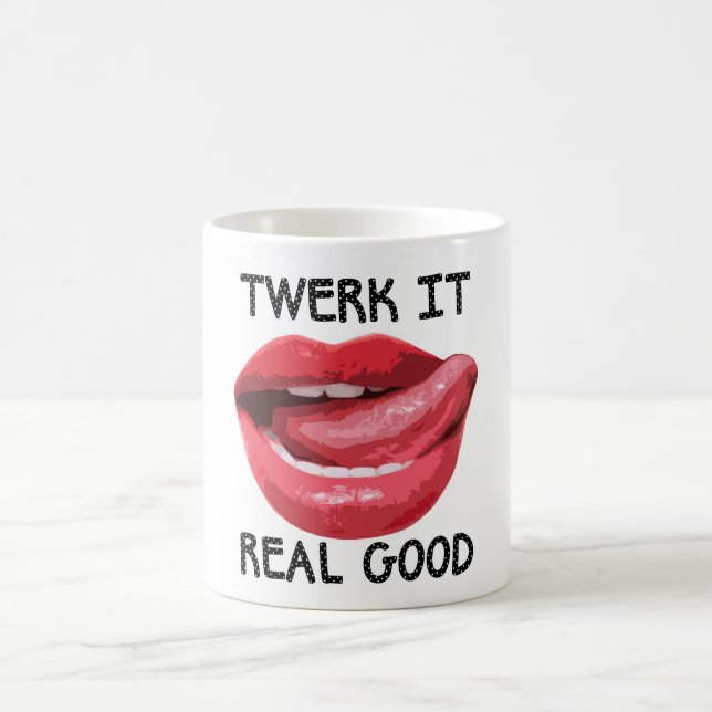 Taza De Café Twerk él bueno real (Centro)