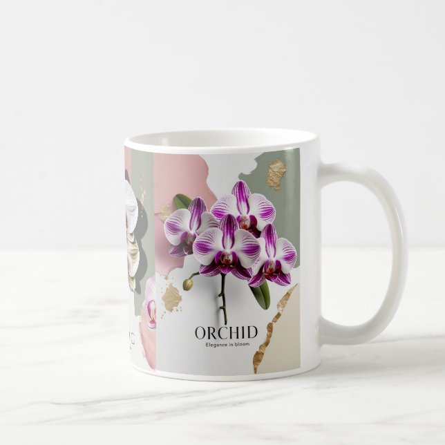 Taza De Café Twilight Bloom Mug - Elegancia Orquídea (Derecha)
