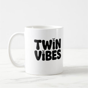 Taza De Café Twin Vibes Mug - Gemini Zodiac Coffee Cup