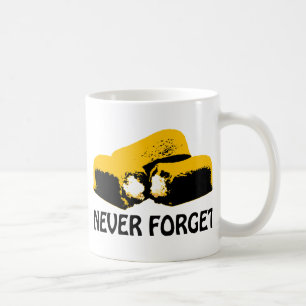 Taza De Café Twinkies nunca olvida diseño del alto contraste