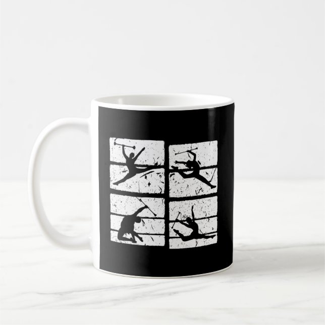 Taza De Café Twirling Batons Dance Twirler (Izquierda)