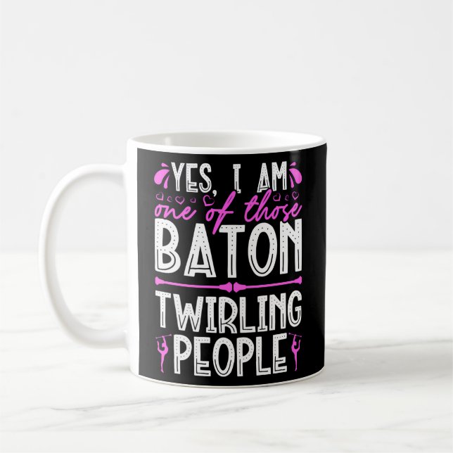 Taza De Café Twirling People Twirler Majorette Dance Gymn (Izquierda)