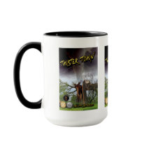 Taza de café Twister Town de 15oz