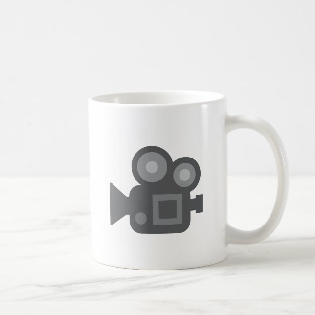 Taza De Café Twitter Emoji - Camera film making (Derecha)