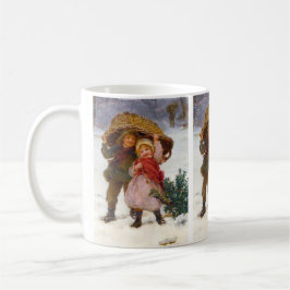Taza De Café Two children in the snow by Frederick Morgan