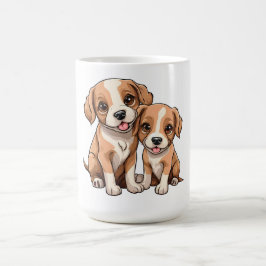 Taza De Café TWO PUPPIES Coffee Mug