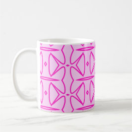 Taza De Café Two Toned Pink Pattern Mug
