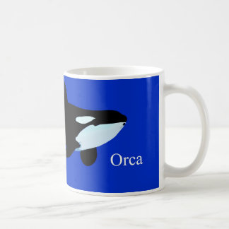 Taza De Café txt gráfico subacuático de la orca de la orca