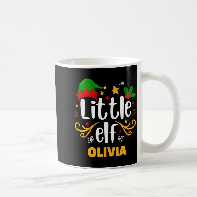 Taza De Café Tygraphy Little Elf Fun Family Matching  (Derecha)