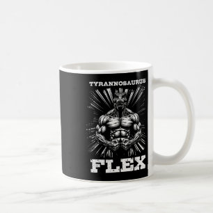 Taza De Café Tyrannosaurus Flex Strength Gym Funny Bodybuilding