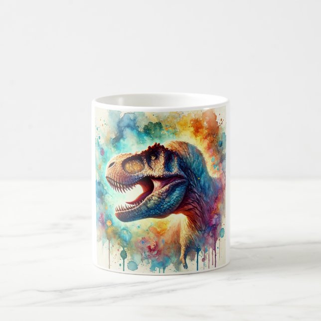 Taza De Café Tyrannosaurus Rex 160724AREF238 - Watercolor (Centro)