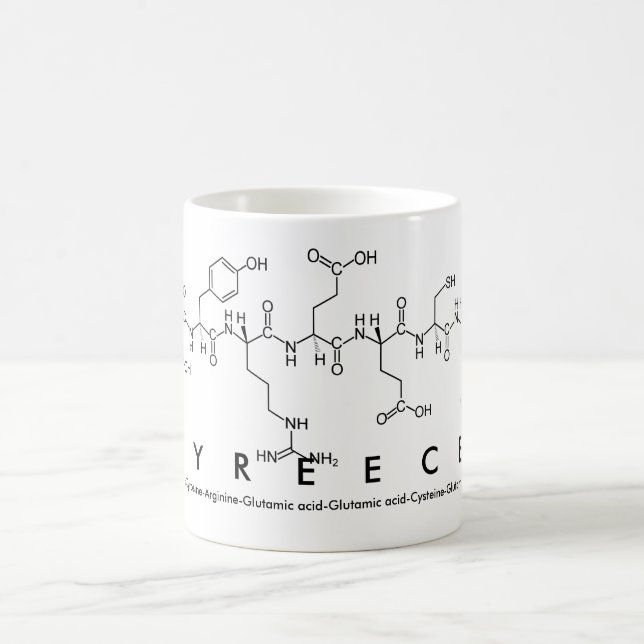 Taza De Café Tyreece peptide nombre mug (Centro)