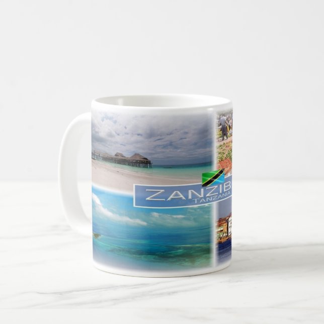 Taza De Café TZ Tanzania - Zanzíbar - (Anverso izquierdo)