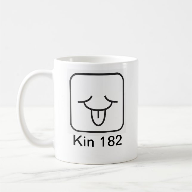 Taza De Café Tzolkin Vento Branco Kin 182 (Izquierda)