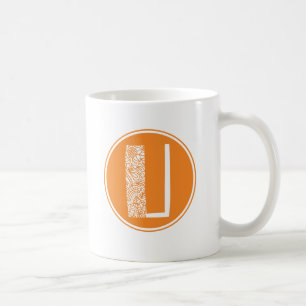 Taza De Café U Monograma Floral Inicial