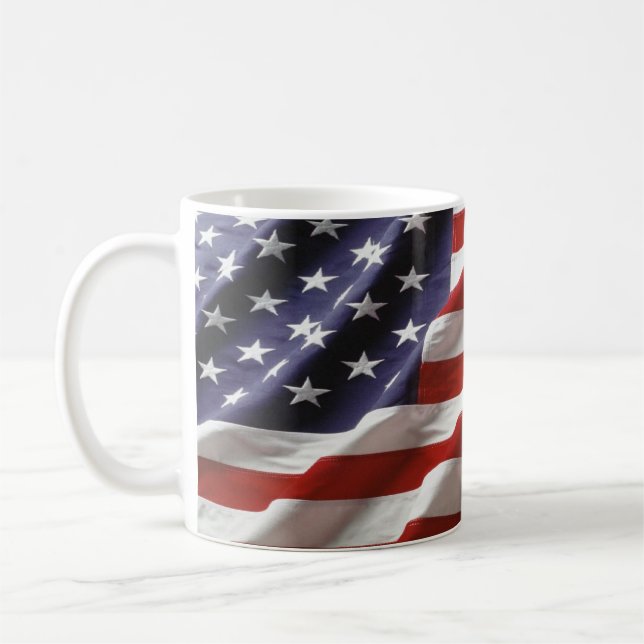 Taza De Café U.S. Bandera (Izquierda)