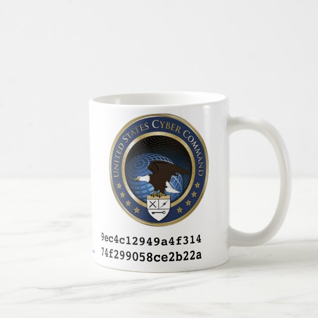 Taza De Café U.S. Comando cibernético (Derecha)