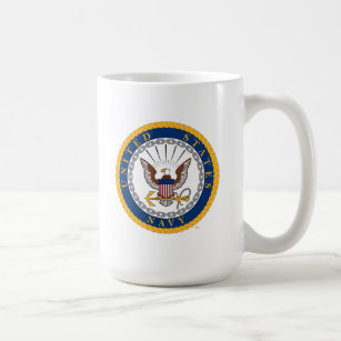 Taza De Café U.S. Emblema de la marina de guerra de la marina