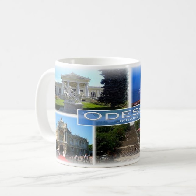 Taza De Café UA Ucrania - Odessa - (Anverso izquierdo)