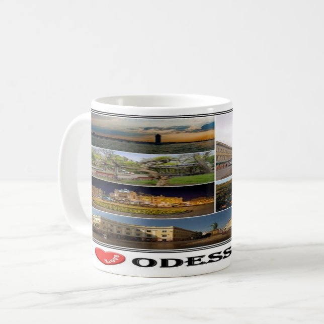 Taza De Café UA Ucrania - Odessa - (Anverso izquierdo)