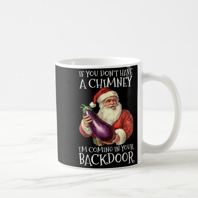 Taza De Café Ual Innuendo Santa Rude Christmas  (Derecha)