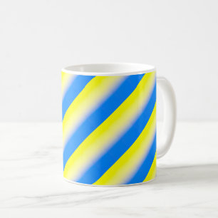 Taza De Café Ucrania azul y amarilla inspiró la guerra de paz c