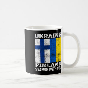 Taza De Café Ucrania Finlandia Está Contigo Apoyo Finlandés