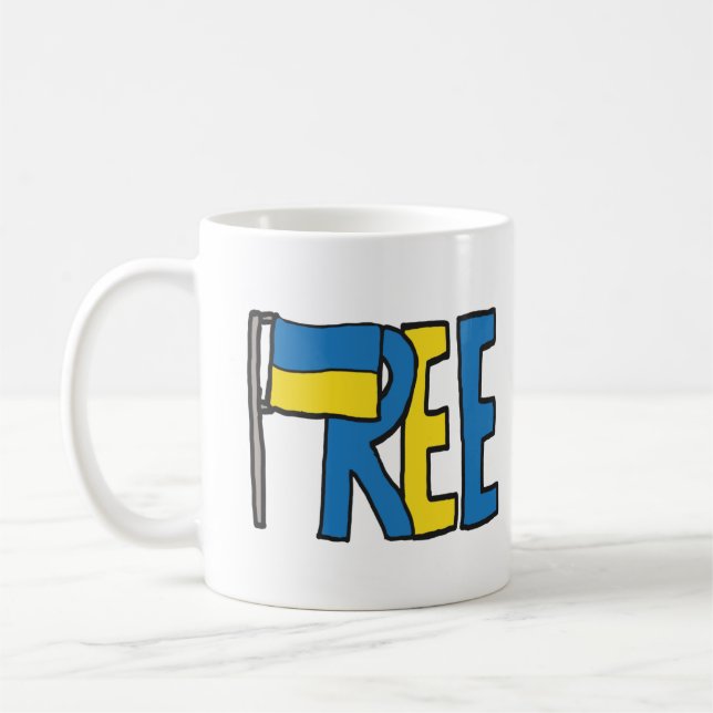 Taza De Café Ucrania libre (Izquierda)