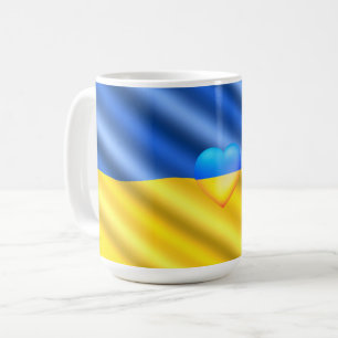 Taza De Café Ucrania - Paz - Bandera ucraniana - Apoyo a la lib