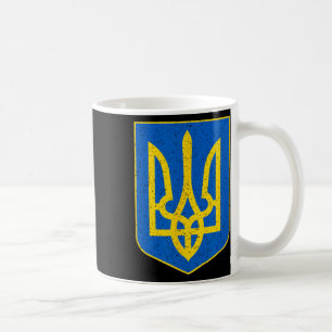 Taza De Café Ucrania Tridente Nacional Ucraniano