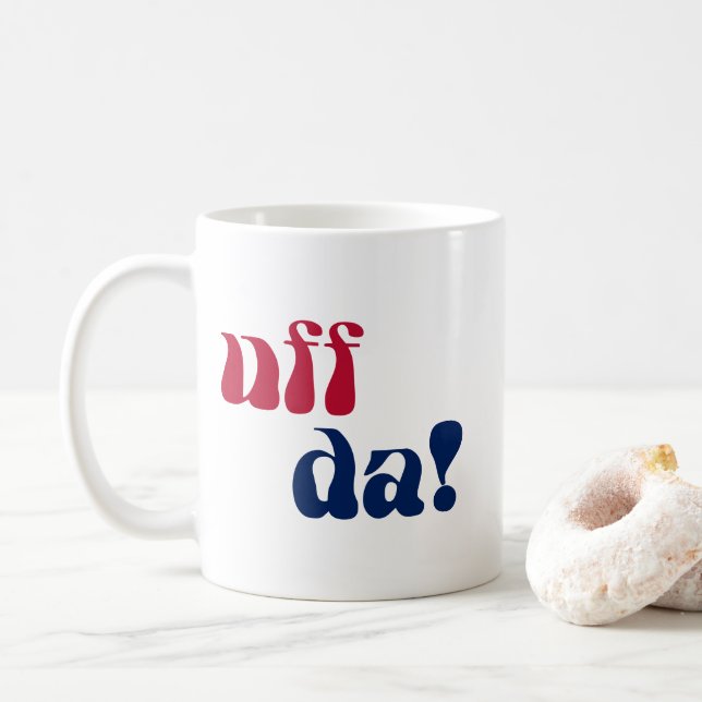 Taza De Café Uff Da (Con donut)