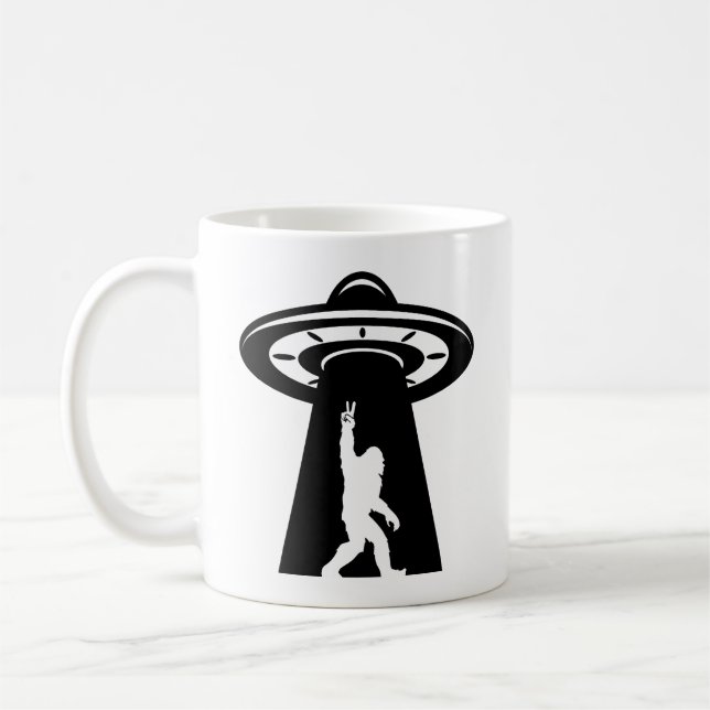 Taza De Café UfO de pie grande (Izquierda)